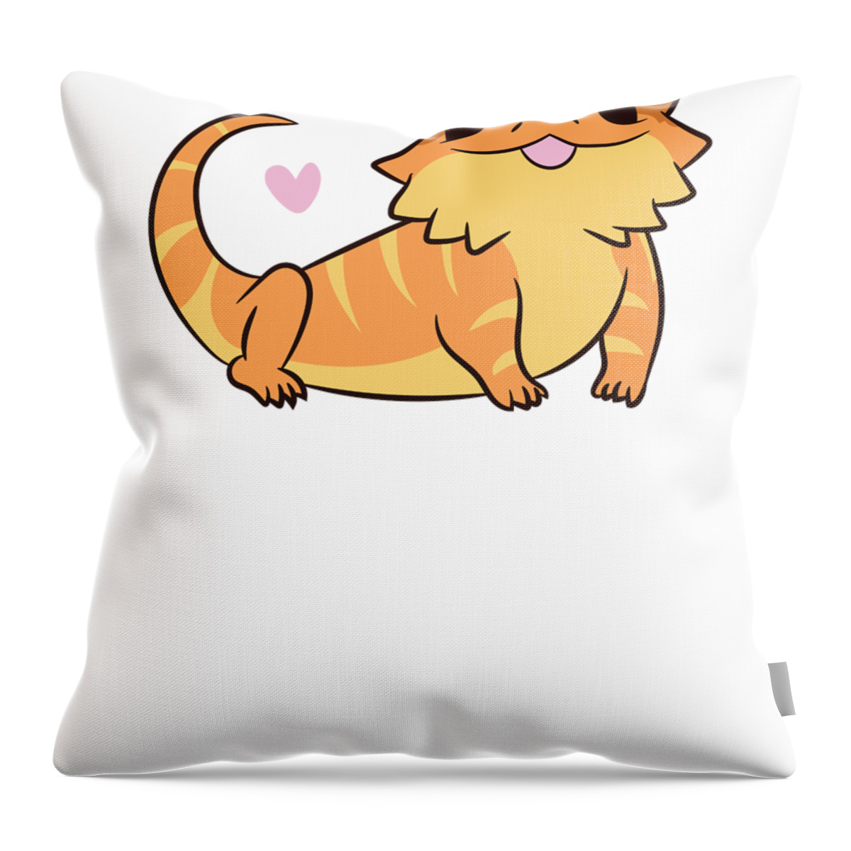 18x18 Multicolor Lizard and Gecko Gifts Just a Girl Who Loves Bearded Dragons Throw Pillow 